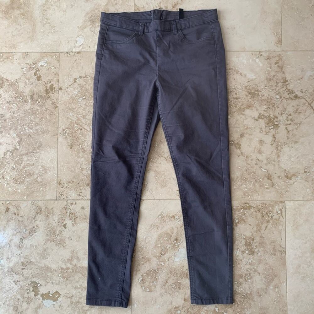 H&M back zip skinny fit ankle pants